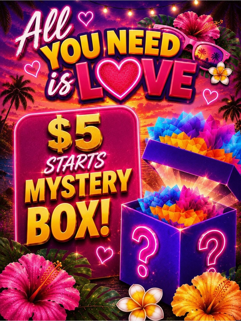 All You Need Is Love Mystery Box - $5 Start - Over $500 Value!!! Friday, June 26